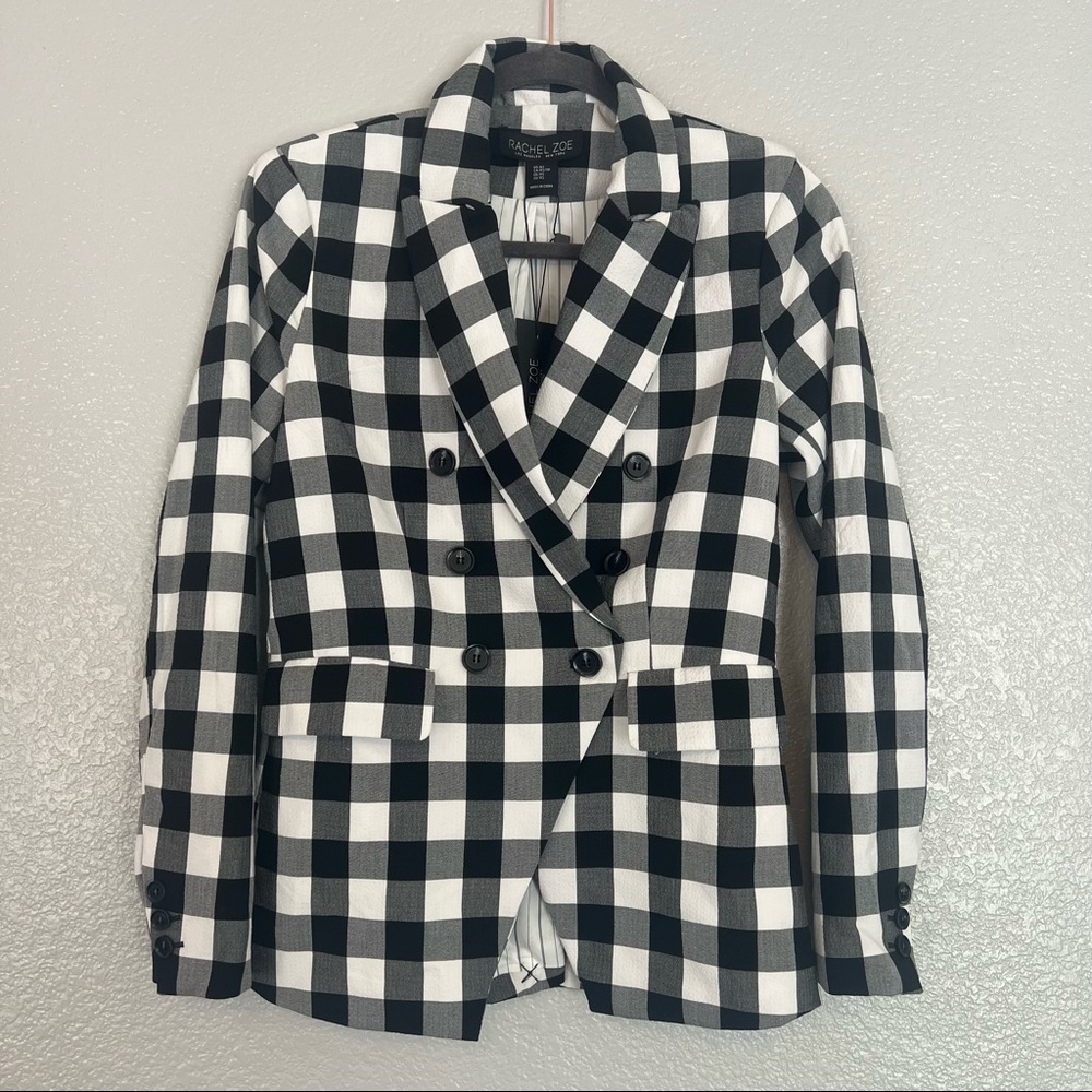NWT Rachel Zoe Checkered Blazer